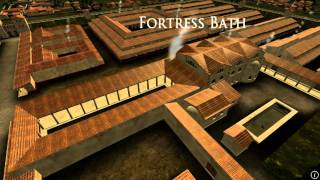 Animation of ancient Roman Fort in Caerleon Wales [upl. by Inirt]