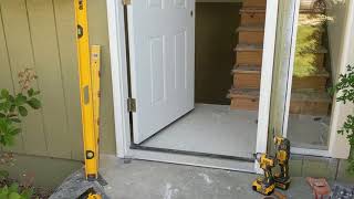 Jeld Wen Front Door Installation  Really crappy products and craftsmanship PART 1 [upl. by Retepnhoj]