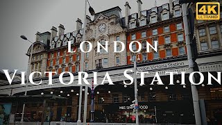 London Victoria Station Walk Through England 4K [upl. by Halbeib]