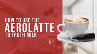 How To Use the AeroLatte To Froth Milk [upl. by Ursulina]