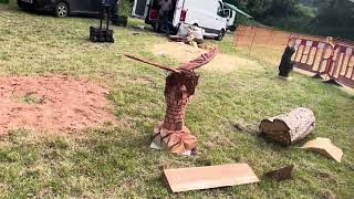 A fabulous range of wooden sculpture at Caerleon festival 2024 [upl. by Etak821]