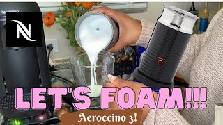 How To Foam Milk With Aeroccino 3 Make Coffee With Foam Tips amp Tricks  Easy Foamed Latte Recipe [upl. by Coltun]