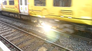 Merseyrail 507 009 making arcs at Birkdale station [upl. by Margherita307]